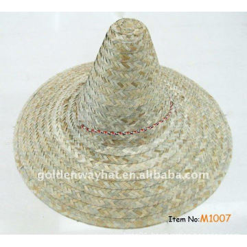 cheap Plain mexico straw sombrero hat